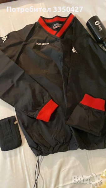 Продавам туристически - планински сет от ветровка Kappa - M р-р, бутика за вода с карабинер за 9 лв , снимка 1