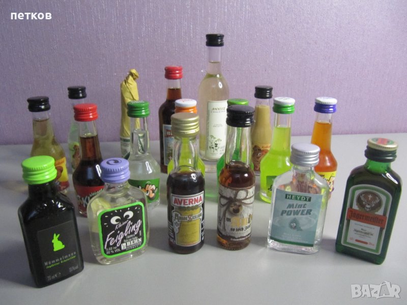 колекция 18 бр. мини бутилки, снимка 1