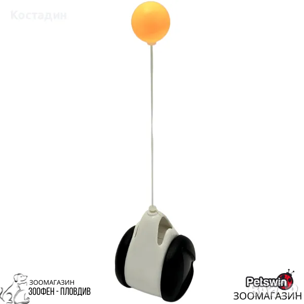 Интерактивна Играчка за Коте - 6.3см/5.7см/8.2см - Черна разцветка - Pet-Interest, снимка 1