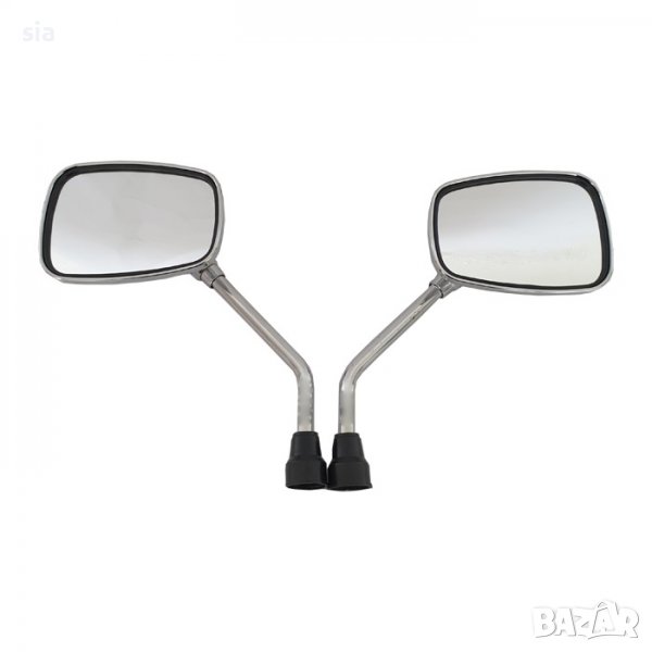 Огледала за мотор, Ф8мм/Ф10мм, 2бр, преходник за закрепващия болт, снимка 1