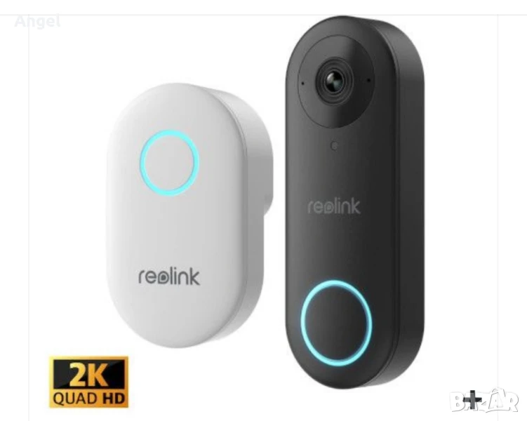 Reolink Видео Звънец 5MP (D340P) 2K+ PoE (Черен), снимка 1