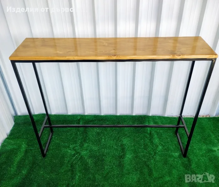 Маси с дървен плот Без ПДЧ и метална конструкция , снимка 1