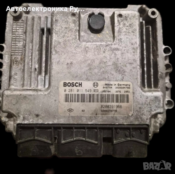 компютър ДВИГАТЕЛ RENAULT MEGANE SCENIC 1.9 DCI BOSCH, 0281011549, 8200391966, 1039S04786, снимка 1