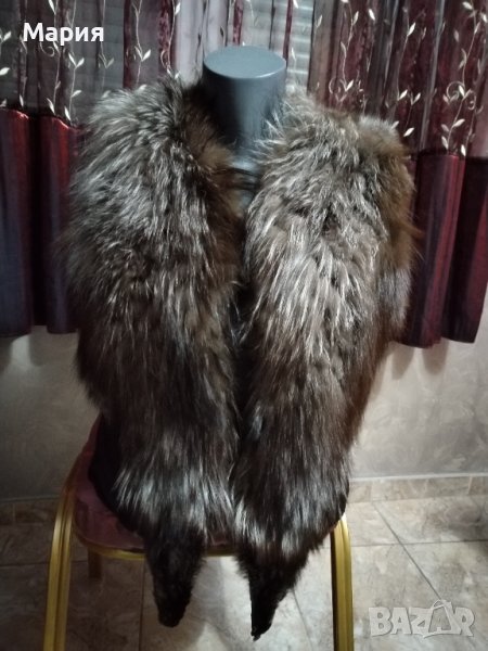  Луксозен дамски елек от лисица, естествен  косъм и кожа, различни видове елеци, болеро , снимка 1