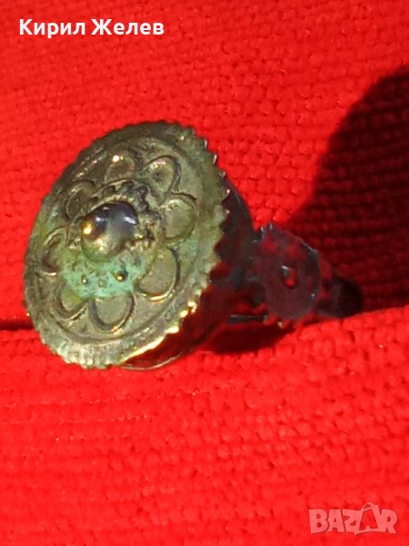 17 ВЕК САЧАНЕН ЧОРБАДЖИЙСКИ ВЪЗРОЖДЕНСКИ ПРЪСТЕН СРЕБРО/САЧАН КУЮМДЖИЙСКА РЯДКА ИЗРАБОТКА 27252, снимка 1