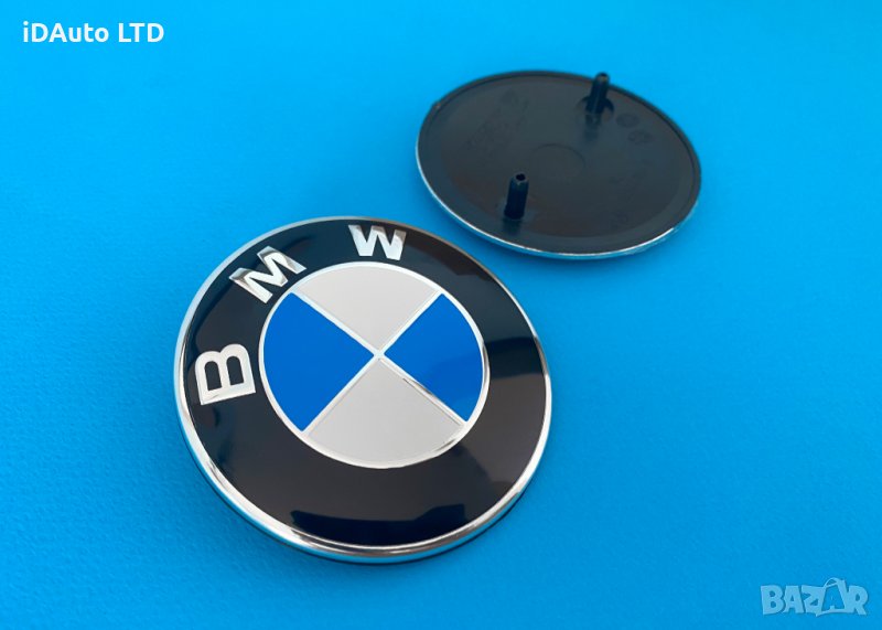 Bmw емблема ОЕМ, бмв, алуминиева, e60, e90, e91, e39, e46, e65, e36, снимка 1
