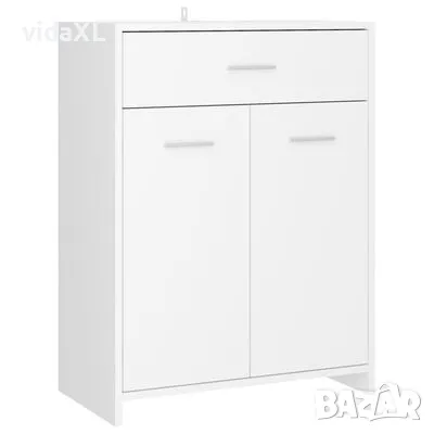 vidaXL Шкаф за баня, бял, 60x33x80 см, ПДЧ(SKU:805024), снимка 1