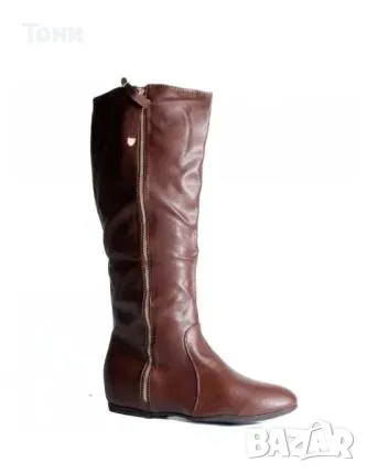 Нови Кожени Дамски Ботуши 40, снимка 1