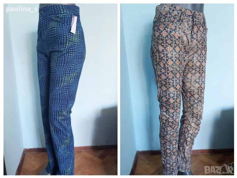 Два чифта еластични дънкови панталони "Pull & Bear" "Please" jeans , снимка 1