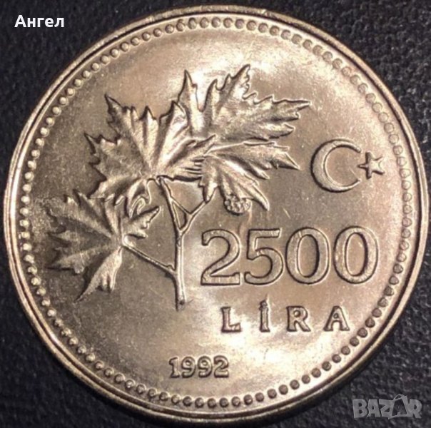 2.500 лири 1992 - Турция , снимка 1