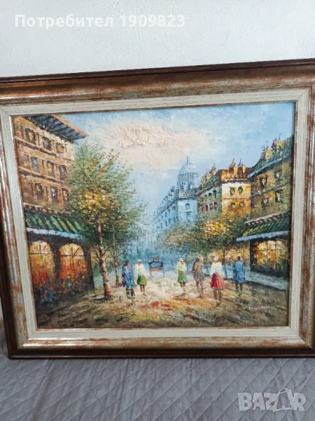 Стара маслена картина , снимка 1