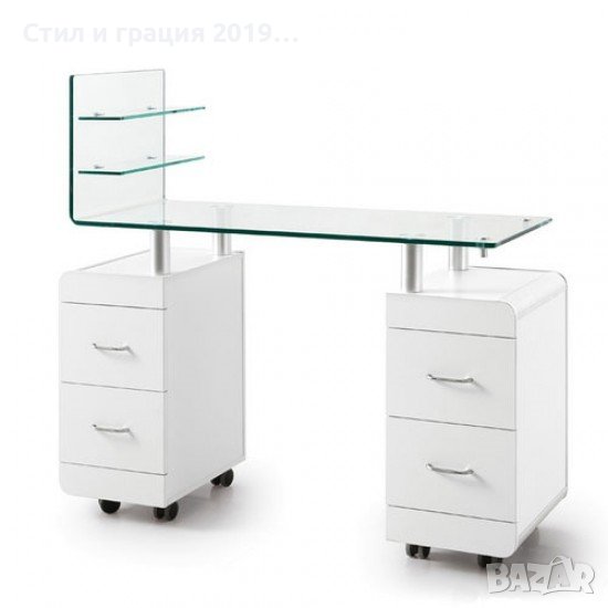 Маса за маникюр Beautyfor 122 х 40 х 78/115 см, снимка 1