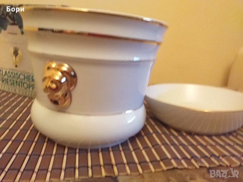 Нова порцеланова немска саксия , снимка 1