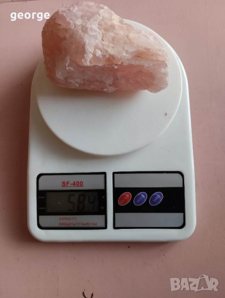  Розов кварц - необработен : произход Мозамбик - 584 грама , снимка 1