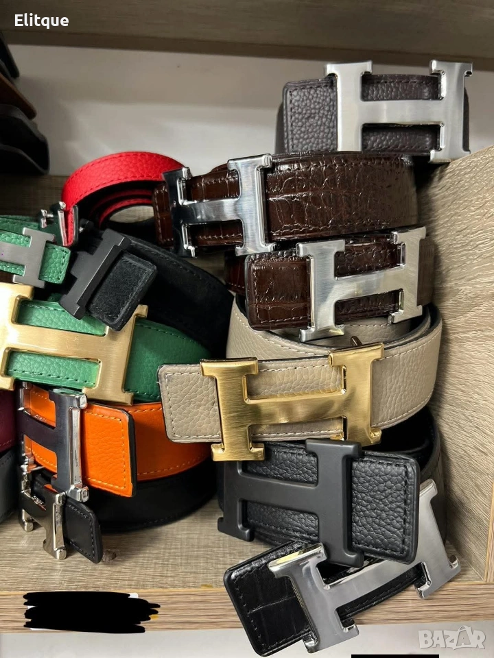 колани от естествена кожа в кутия hermes , снимка 1