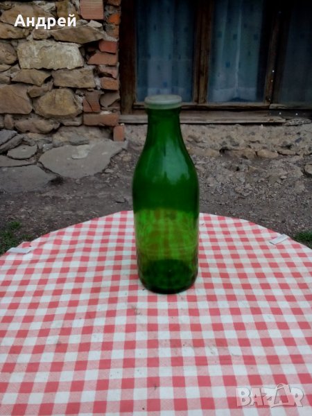 Стара бутилка,шише от мляко, снимка 1