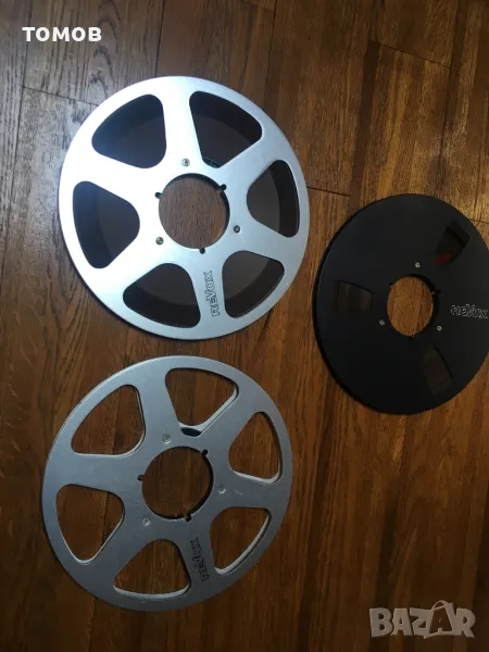 Алуминиеви метални Ролки 26,5 см магнетофон REVOX AGFA, снимка 1