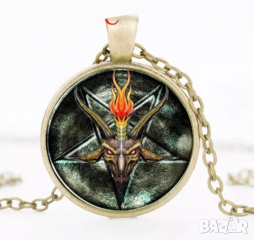 Кръст с черепи - колие два вида с кожена или сребриста верижка, снимка 9 - Колиета, медальони, синджири - 32147812