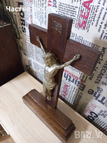 Старо разпятие/Кръст, снимка 4 - Антикварни и старинни предмети - 54191633