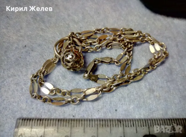 ПРЕКРАСНО ИТАЛИАНСКО СРЕБЪРНО КОЛИЕ СРЕБРО 925 ITALY ФИНА АЖУРНА АРТ ИЗРАБОТКА 49298, снимка 9 - Колиета, медальони, синджири - 48481415