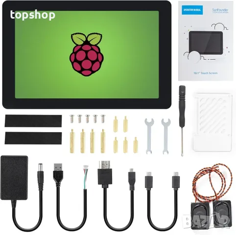 Нов SunFounder 10.1" IPS HD Сензорен Монитор за Raspberry Pi / PC (1280x800, HDMI)  , снимка 9 - Монитори - 55878067