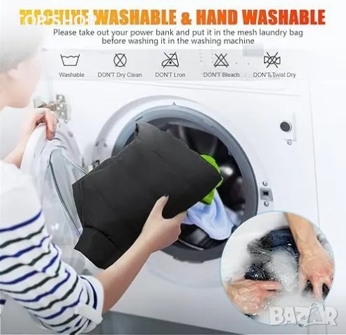 Ново електрическо поларено яке без ръкави Отопляема жилетка грейка за тяло, снимка 5 - Якета - 49202899