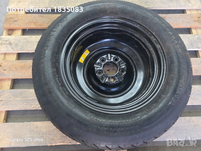Резервна гума/патерица 16ка 5х114.3 Hyundai, Kia, снимка 2 - Гуми и джанти - 54282395