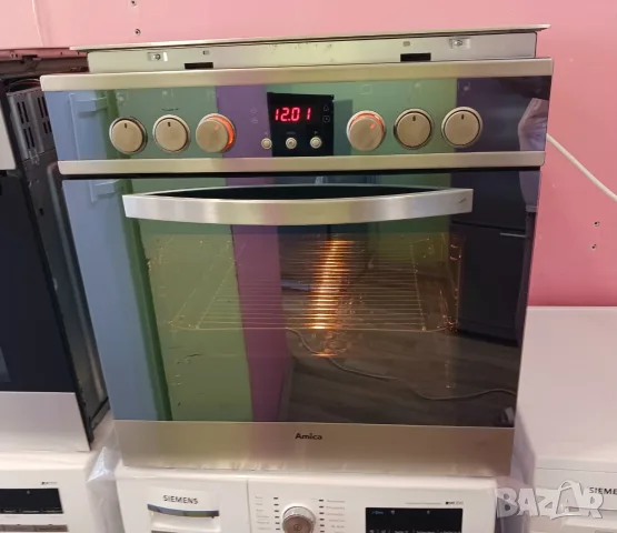 Печка за вграждане с керамичен плот  AMICA, снимка 6 - Печки, фурни - 55897933
