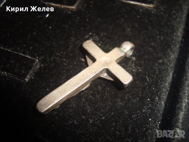СТАРИННО ПОСРЕБРЕНО КРЪСТЧЕ НАГРЪДНО РАЗПЯТИЕ ПРАВОСЛАВНО 14991, снимка 6 - Колекции - 30625209