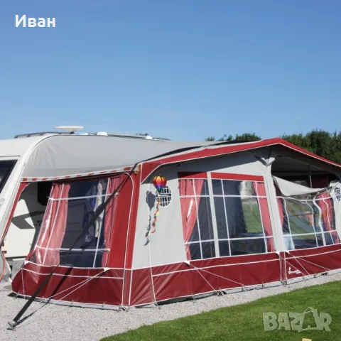Форселт за каравана ISABELLA CAPRI LUX BURGUNDY Размер 1050 (1036-1060)см земя-земя.