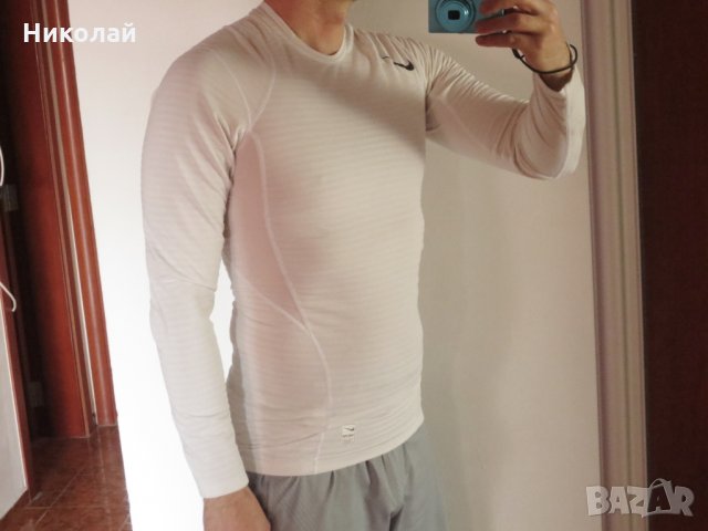 Nike Pro Warm Mens Top, снимка 8 - Спортни дрехи, екипи - 29394085