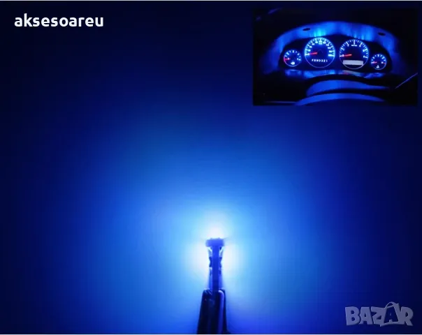  Нова T5 Led крушка 3SMD с 3030 чипове Супер ярки крушки за автомобилни табла Лампа на арматурното, снимка 15 - Аксесоари и консумативи - 50389893