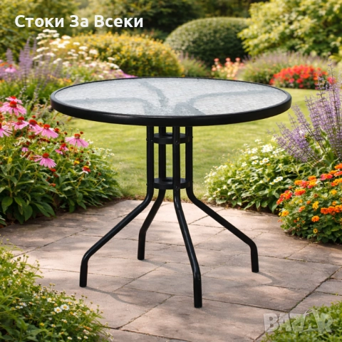 Елегантна външна масичка за кафе 60 см, снимка 2 - Маси - 52983917