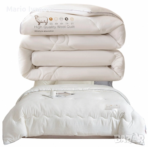 Зимен юрган с овча вълна 160x200 см – Топлина и комфорт за студените нощи, снимка 6 - Спално бельо - 52844503