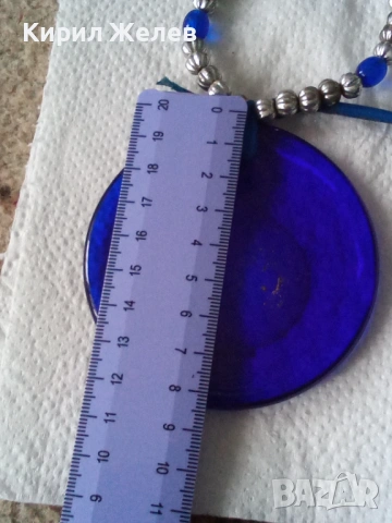 Турски амулет синьо стъклено око 14198, снимка 4 - Антикварни и старинни предмети - 53908443