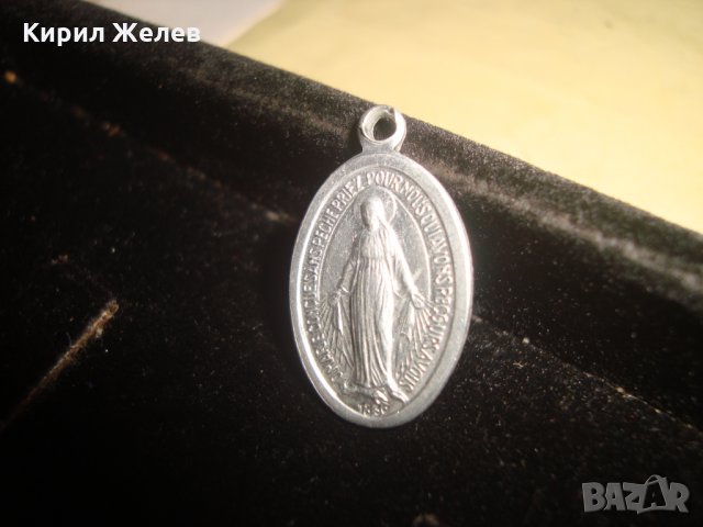 РЯДЪК СТАР КАТОЛИЧЕСКИ РЕЛИГИОЗЕН МЕДЛЬОН ИКОНКА ДВУСТРАННА 24773