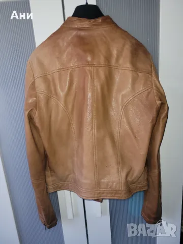 Дамско кожено яке Massimo Dutti, снимка 2 - Якета - 47844998