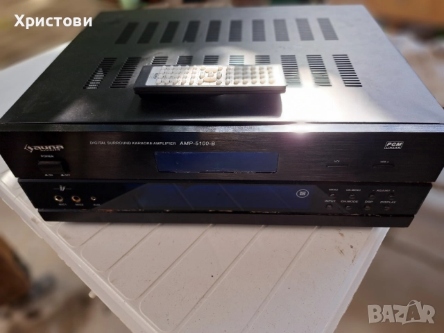 Продавам интегрален усилвател- ресивър с кареоки функция AUNA AMP- 5100 B с дистанционно 