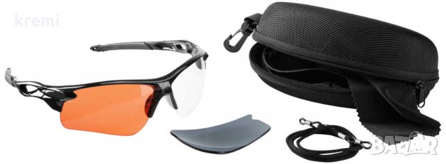 НОВИ! Спортни очила с 3 броя сменяеми стъкла и аксесоари UV400, снимка 2 - Спортна екипировка - 29663208