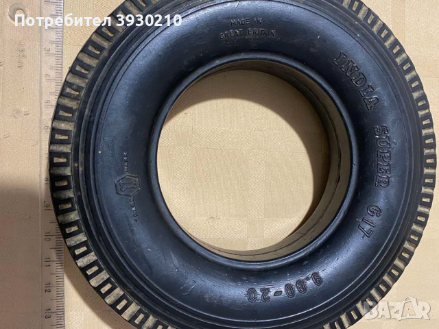 Ретро пепелник гума - India Tires Super G17, снимка 2 - Антикварни и старинни предмети - 44589180