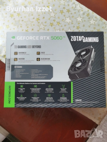 Видео карта Zotac gaming rtx 5060, снимка 2 - Други - 54025377