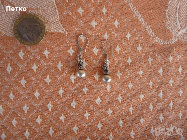 Автентични възрожденски сребърни  обеци, снимка 6 - Антикварни и старинни предмети - 53129813