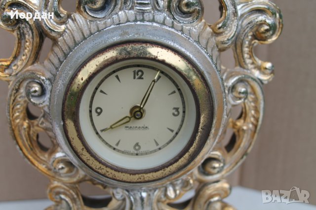 Немски настолен часовник ''Mercedes'', снимка 4 - Антикварни и старинни предмети - 40790624