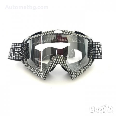 Мото очила Automat, Предпазни, QC-013-5-W, Бяло стъкло, снимка 1