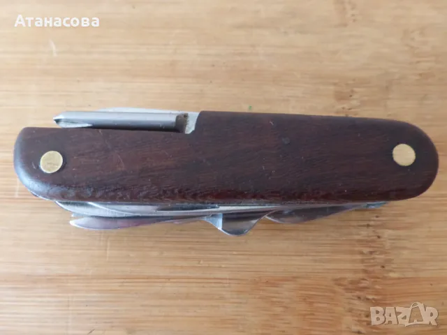 Джобно ножче 11 инструмента с дървена дръжка, снимка 8 - Ножове - 47467859