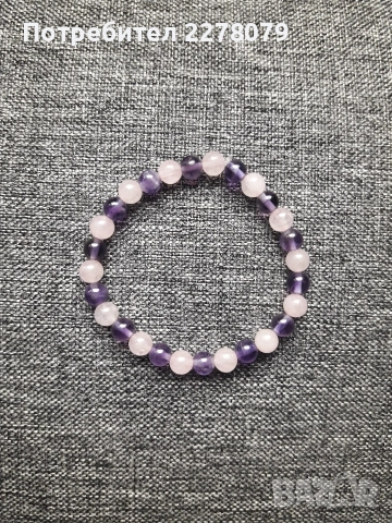 Гривни от различни камъни - ръчна изработка, снимка 7 - Гривни - 44925010