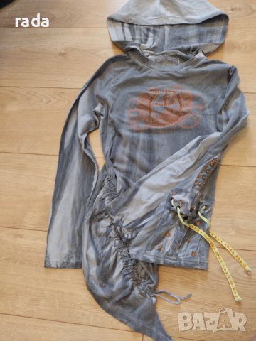 Асиметричен суичър с качулка , снимка 4 - Суичъри - 42375313