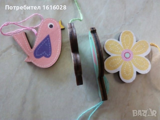 Нови дървенни Арт декорации Пеперуди,цветя,пиленца и др, снимка 3 - Декорация за дома - 37345343