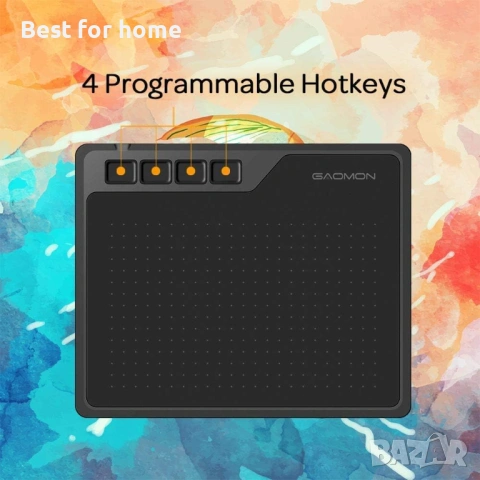 GAOMON S620  Графичен таблет за дигитално рисуване/ 2D 3D анимация/, снимка 4 - Друга електроника - 53911944