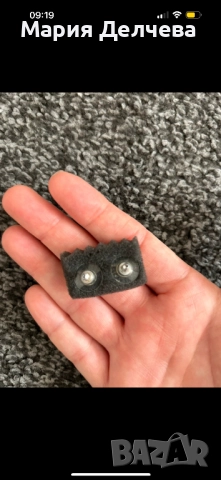 Обеци с дизайн от малки перли- форма Раче🦀, снимка 3 - Обеци - 52261144